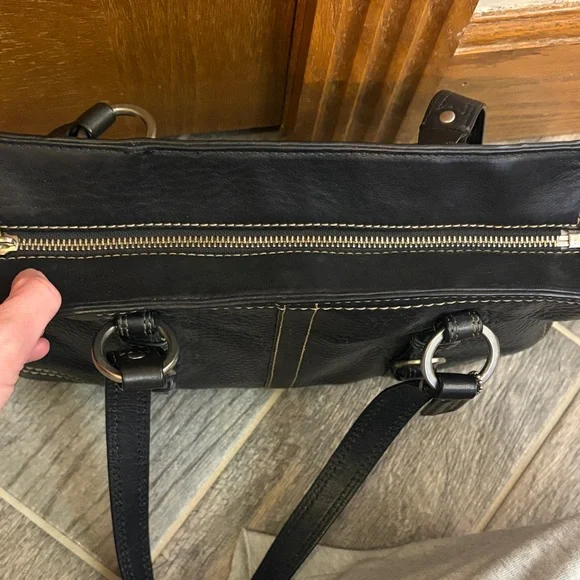 Coach Black Pebbled Leather Shoulder Bag D0851-F12339 Minimalist - Picture 11 of 15